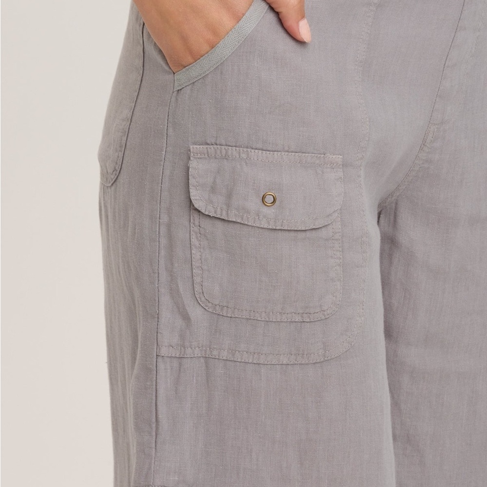 XCVI Contina Crop Wide-leg Pants Linen - Picture 3 of 6